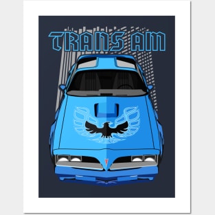 Firebird Trans am 77-78-blue Posters and Art